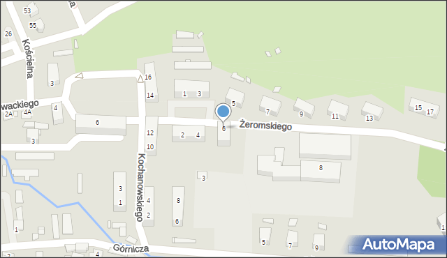 Wojcieszów, Żeromskiego Stefana, 6, mapa Wojcieszów