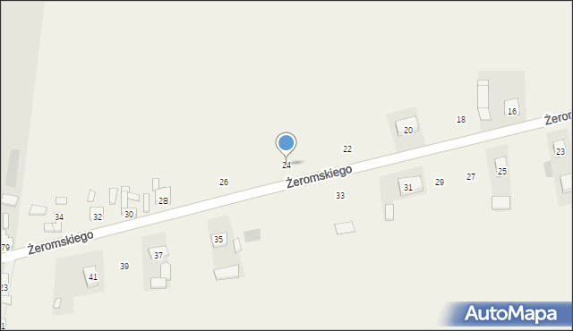 Wola Popowa, Żeromskiego Stefana, 24, mapa Wola Popowa