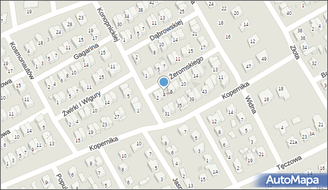 Wołomin, Żeromskiego Stefana, 4, mapa Wołomin