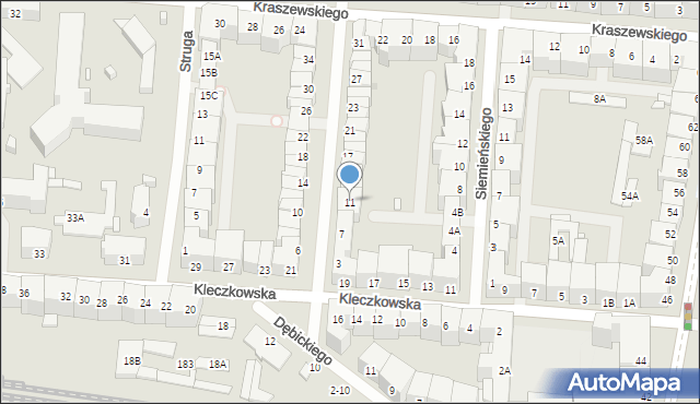 Wrocław, Zegadłowicza Emila, 11, mapa Wrocławia