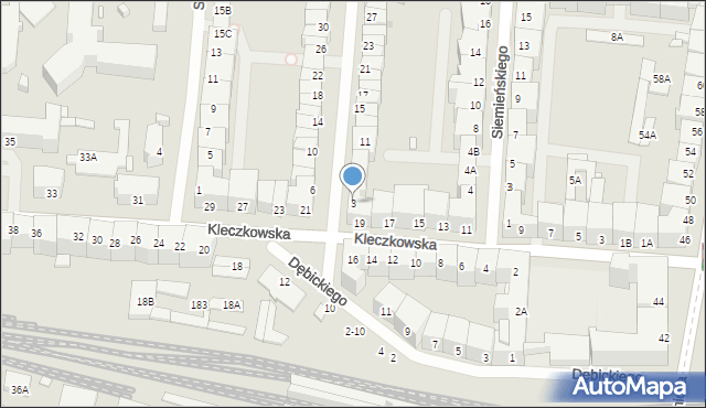 Wrocław, Zegadłowicza Emila, 3, mapa Wrocławia