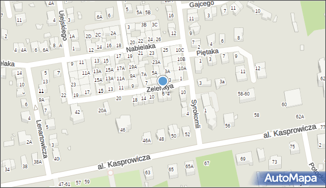 Wrocław, Zelenaya Tadeusza, 6, mapa Wrocławia