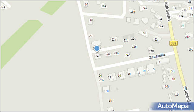 Wrocław, Zegarmistrzowska, 24, mapa Wrocławia