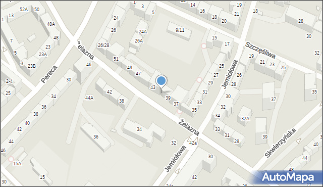 Wrocław, Żelazna, 41, mapa Wrocławia