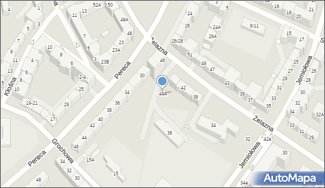 Wrocław, Żelazna, 44A, mapa Wrocławia
