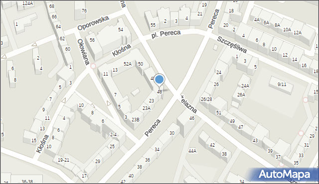 Wrocław, Żelazna, 48, mapa Wrocławia