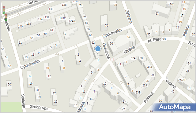 Wrocław, Żelazna, 58, mapa Wrocławia