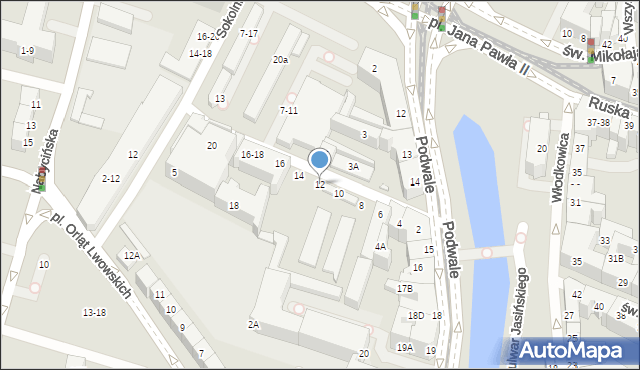 Wrocław, Zelwerowicza Aleksandra, 12, mapa Wrocławia