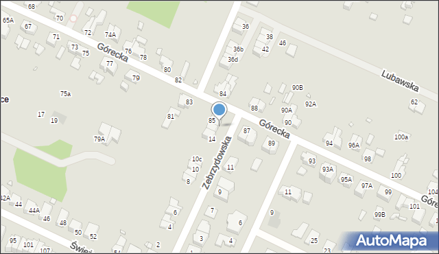 Wrocław, Zebrzydowska, 18, mapa Wrocławia