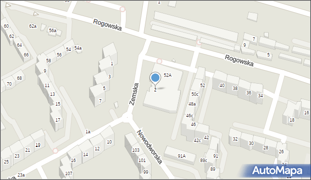 Wrocław, Zemska, 2, mapa Wrocławia