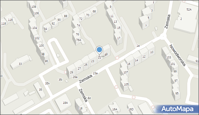 Wrocław, Zemska, 21, mapa Wrocławia