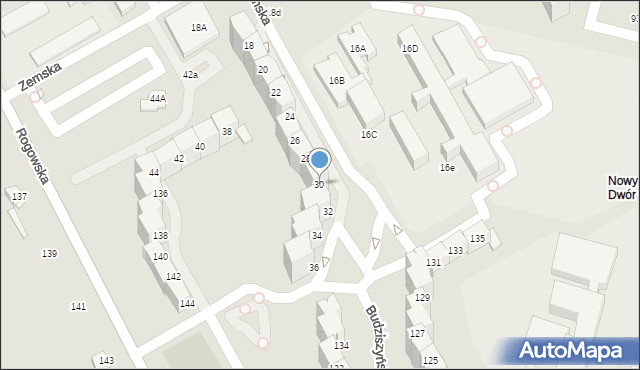 Wrocław, Zemska, 30, mapa Wrocławia