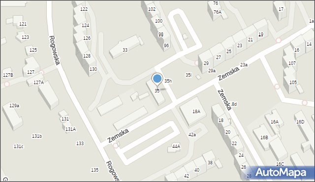 Wrocław, Zemska, 35, mapa Wrocławia