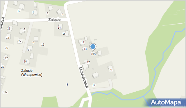 Wrząsowice, Zemankówka, 15A, mapa Wrząsowice