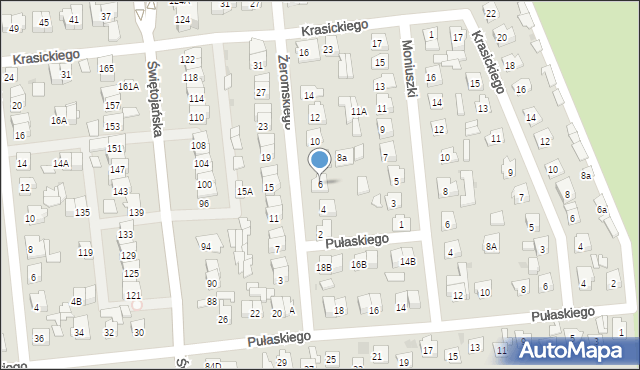 Wyszków, Żeromskiego Stefana, 6, mapa Wyszków