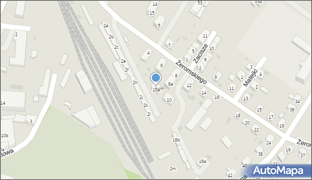 Ząbkowice Śląskie, Żeromskiego Stefana, 10a, mapa Ząbkowice Śląskie