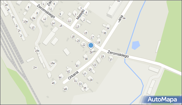 Ząbkowice Śląskie, Żeromskiego Stefana, 24, mapa Ząbkowice Śląskie