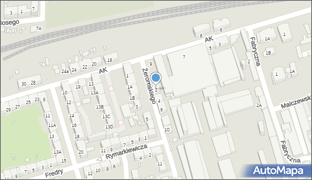 Zabrze, Żeromskiego Stefana, 2, mapa Zabrza