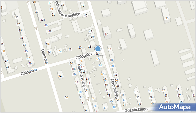 Zabrze, Żeromskiego Stefana, 53, mapa Zabrza