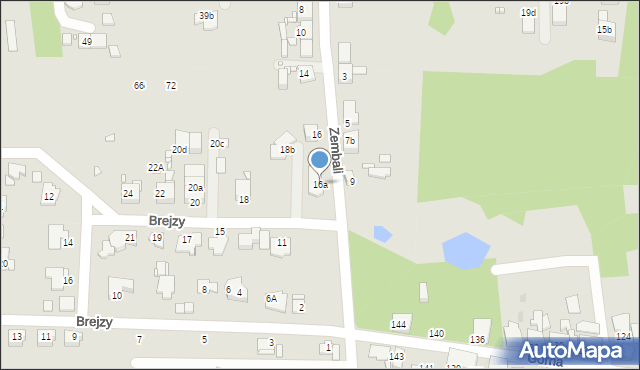 Zabrze, Zembali Franciszka, 16a, mapa Zabrza