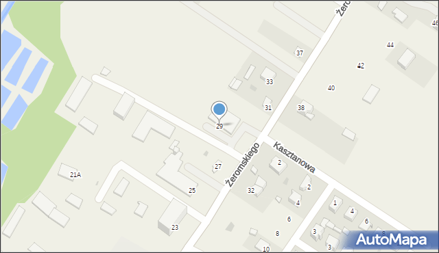 Zakrzówek, Żeromskiego Stefana, 29, mapa Zakrzówek