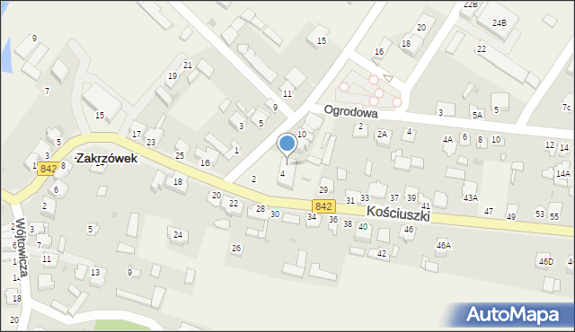Zakrzówek, Żeromskiego Stefana, 6, mapa Zakrzówek
