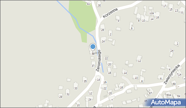 Zawiercie, Żeromskiego Stefana, 39, mapa Zawiercie