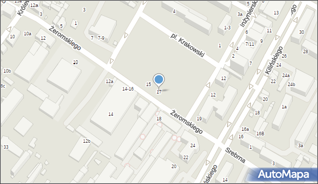 Zduńska Wola, Żeromskiego Stefana, 17, mapa Zduńska Wola