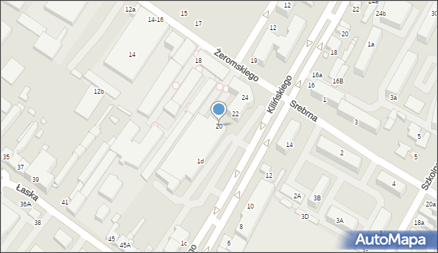 Zduńska Wola, Żeromskiego Stefana, 20, mapa Zduńska Wola