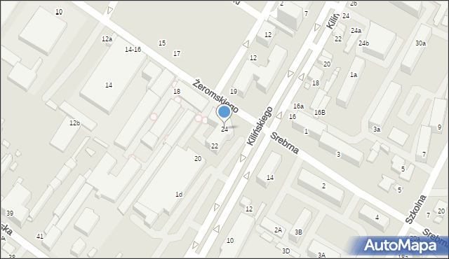 Zduńska Wola, Żeromskiego Stefana, 24, mapa Zduńska Wola