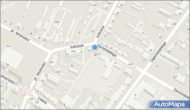 Zduńska Wola, Żeromskiego Stefana, 2a, mapa Zduńska Wola