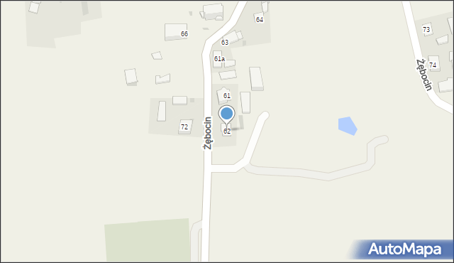 Żębocin, Żębocin, 62, mapa Żębocin