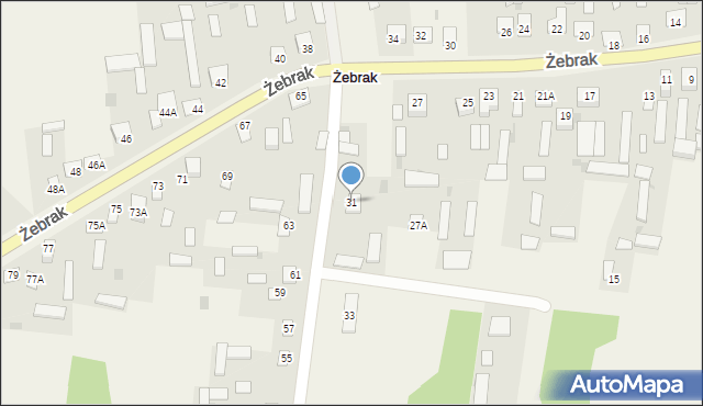 Żebrak, Żebrak, 31, mapa Żebrak