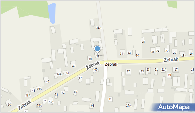 Żebrak, Żebrak, 38, mapa Żebrak