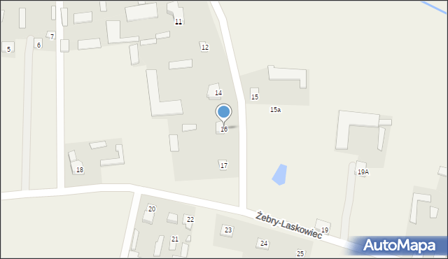 Żebry-Laskowiec, Żebry-Laskowiec, 16, mapa Żebry-Laskowiec