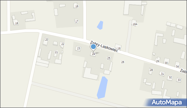 Żebry-Laskowiec, Żebry-Laskowiec, 24, mapa Żebry-Laskowiec
