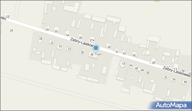 Żebry-Laskowiec, Żebry-Laskowiec, 40, mapa Żebry-Laskowiec