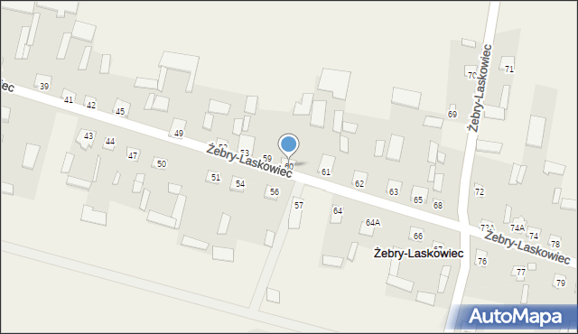 Żebry-Laskowiec, Żebry-Laskowiec, 60, mapa Żebry-Laskowiec