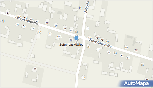 Żebry-Laskowiec, Żebry-Laskowiec, 67, mapa Żebry-Laskowiec