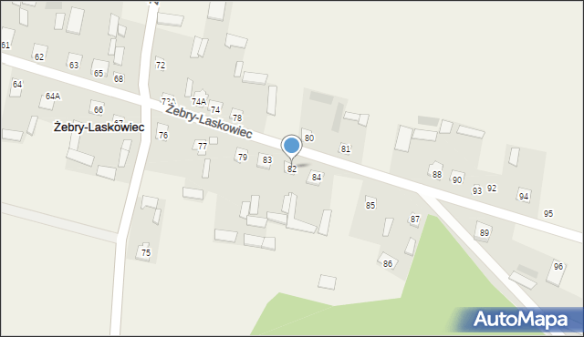 Żebry-Laskowiec, Żebry-Laskowiec, 82, mapa Żebry-Laskowiec