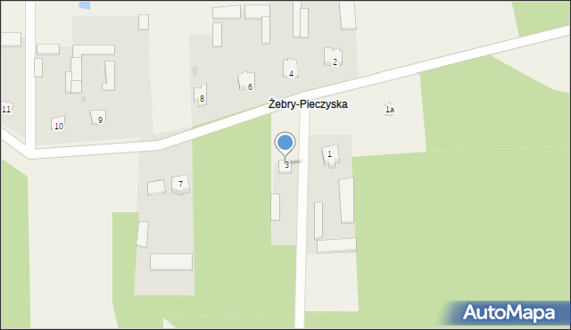 Żebry-Ostrowy, Żebry-Ostrowy, 3, mapa Żebry-Ostrowy