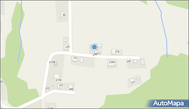 Zebrzydowice, Zebrzydowice, 105, mapa Zebrzydowice