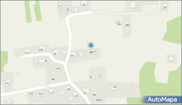 Zebrzydowice, Zebrzydowice, 44A, mapa Zebrzydowice