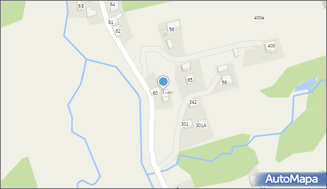 Zebrzydowice, Zebrzydowice, 60a, mapa Zebrzydowice