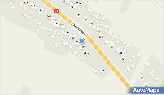 Zederman, Zederman, 157, mapa Zederman