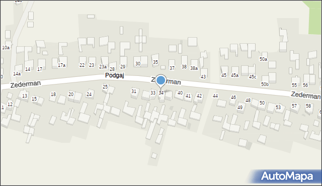 Zederman, Zederman, 34, mapa Zederman