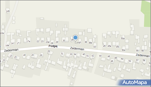 Zederman, Zederman, 36, mapa Zederman