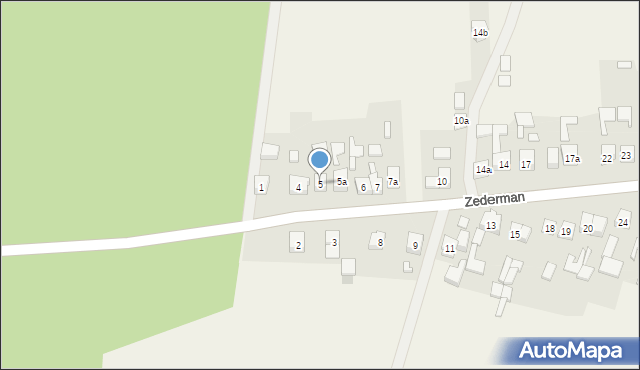 Zederman, Zederman, 5, mapa Zederman