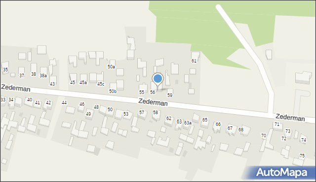 Zederman, Zederman, 59a, mapa Zederman