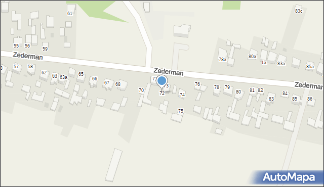 Zederman, Zederman, 72, mapa Zederman